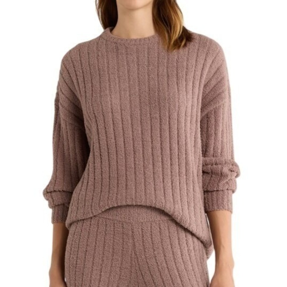 UGG Womens Size Large Riz Rib Sweater ALS Brown Long Sleeve Pullover NWT